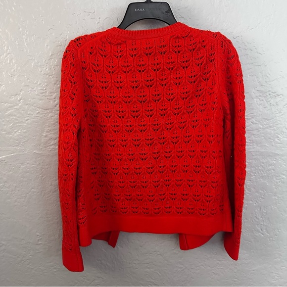 Crochet Knit Cardigan -
Gladioli Orange - Picture 10 of 13